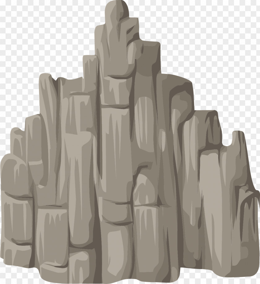 Vector Rock Hill Landscape Mountaineering Clip Art PNG