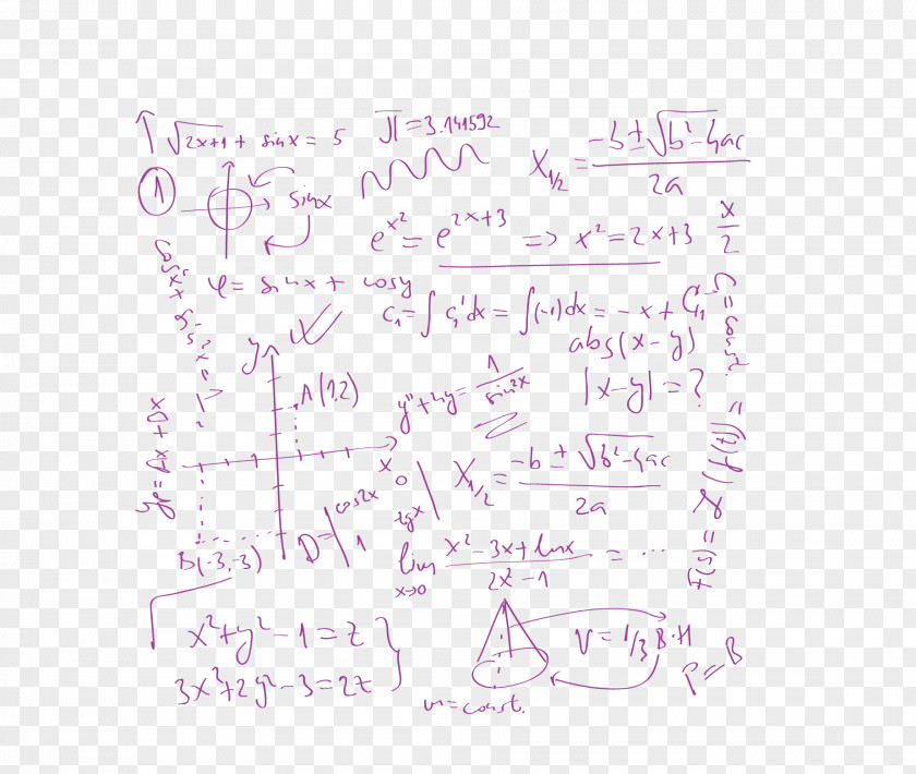 Chalk Formula Vector Material Mathematics Area Calculation PNG