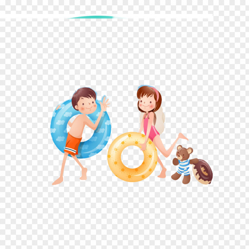 Children Go Swimming PNG