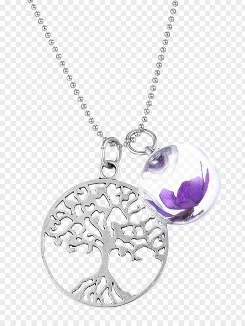 Necklace Locket Earring Purple Charms & Pendants PNG