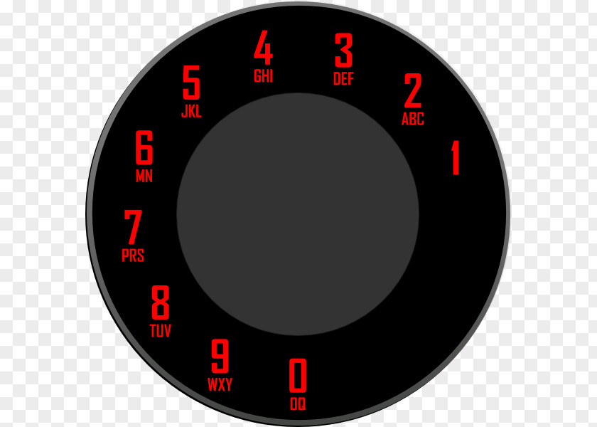 Rotary Dial Auto Dialer Telephone Call PNG