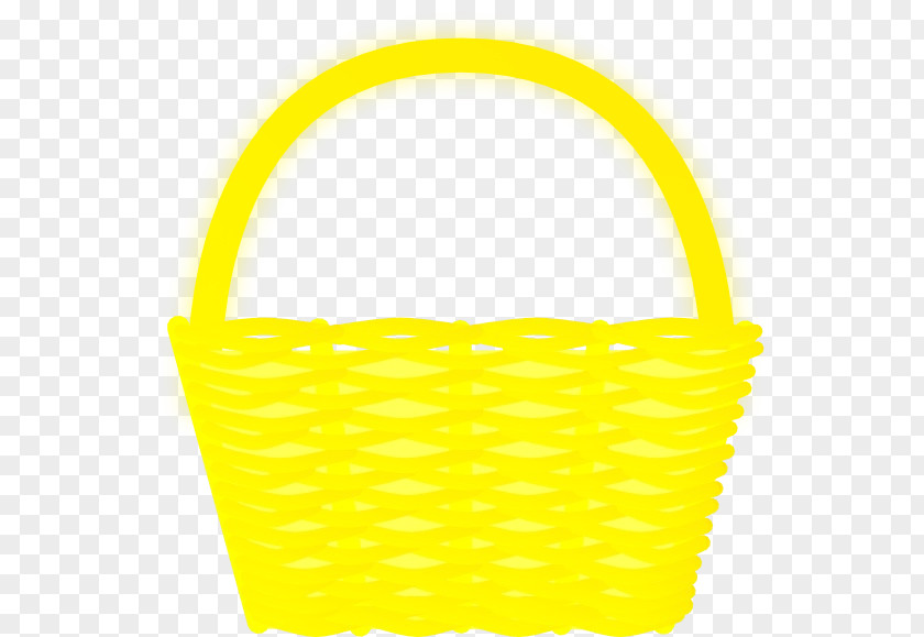 Storage Basket Yellow Background PNG