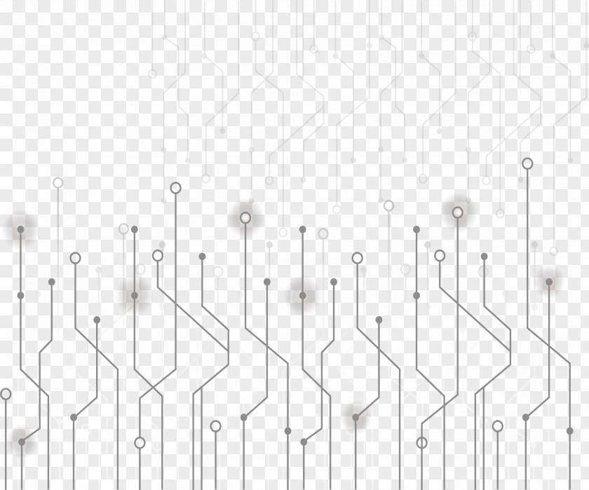 Gray Tech Line White Structure Pattern PNG