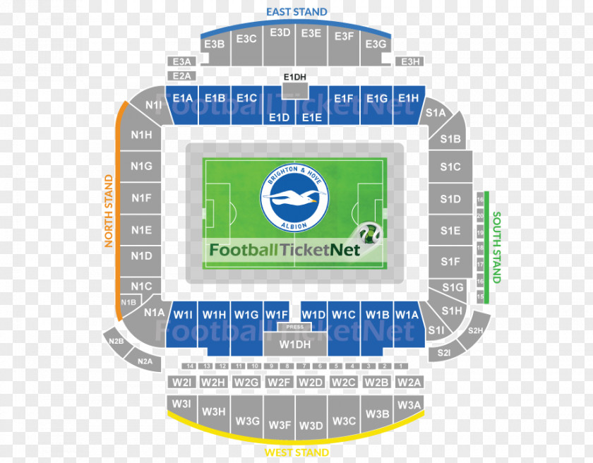 Stadium Seating Falmer Brighton & Hove Albion F.C. Premier League Manchester United PNG