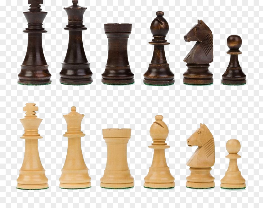 Wooden Chess Piece Chessboard Board Game Set PNG