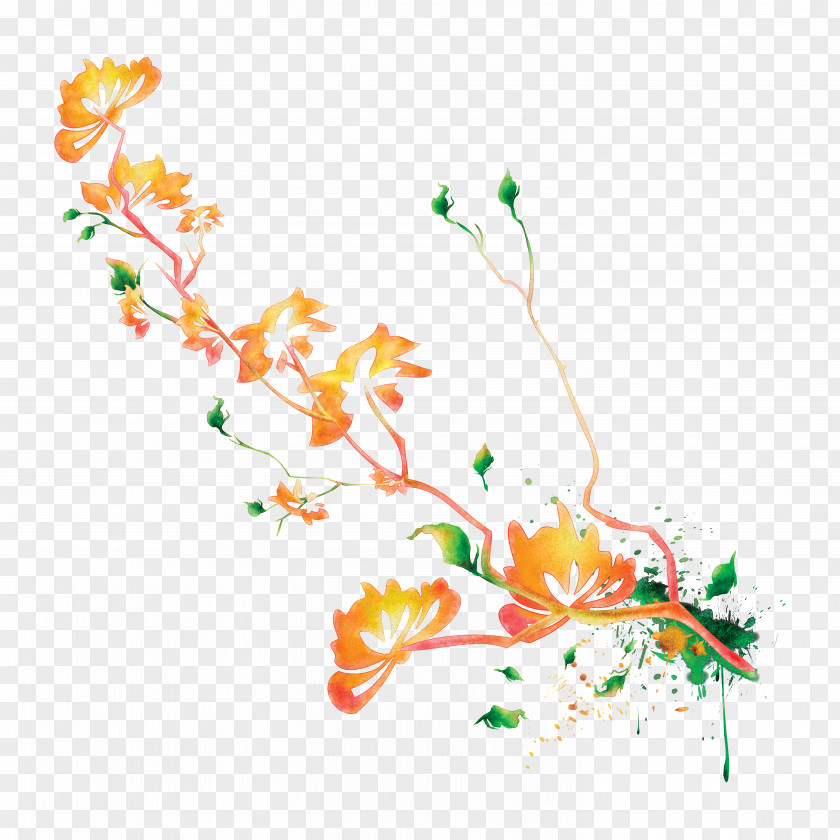 FLORAL AUTUMN Floral Design Clip Art Petal Leaf PNG