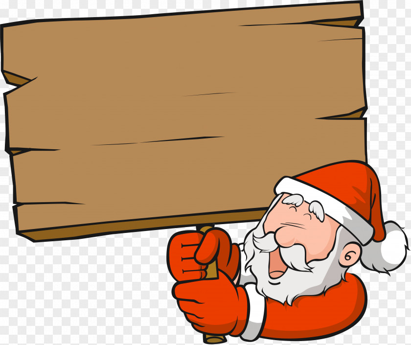 OLD MAN Santa Claus Christmas Hand PNG