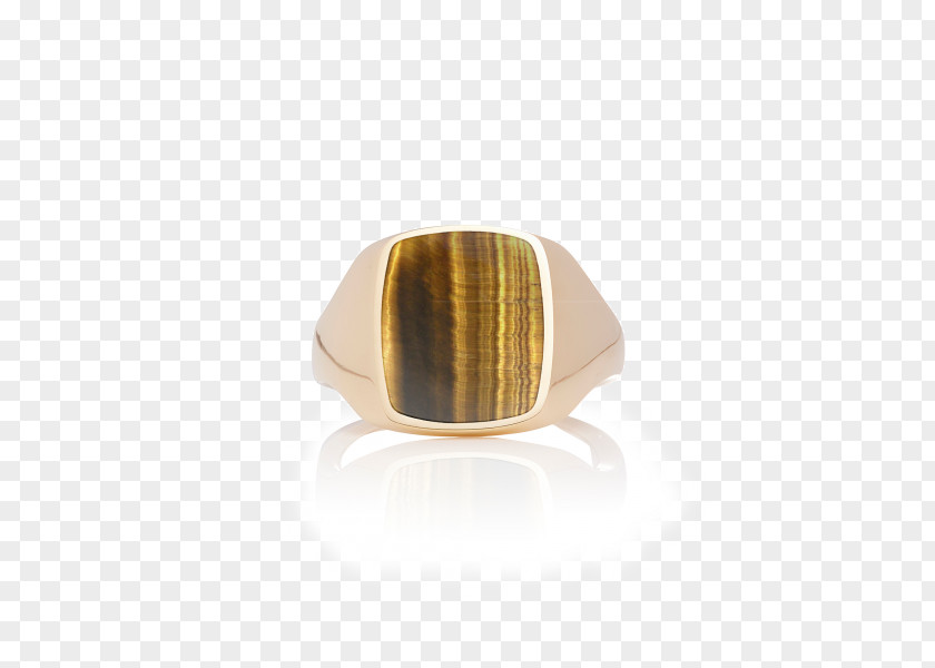 Ring Tiger's Eye Silver 01504 PNG