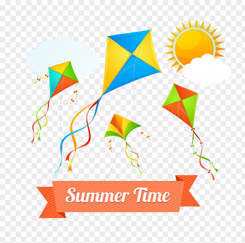 Hand-painted Summer Time Clip Art PNG