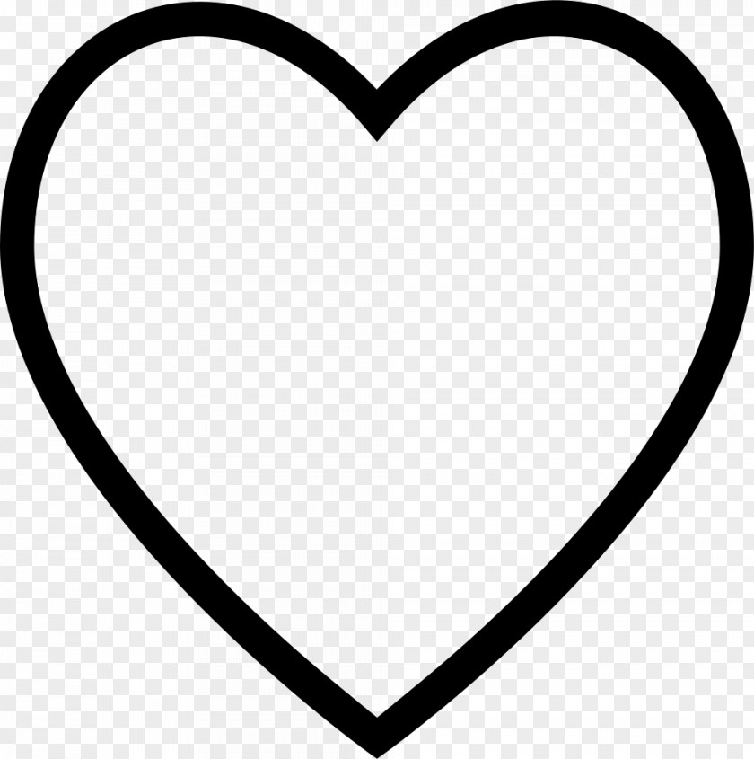 Heart Outline Symbol Clip Art PNG