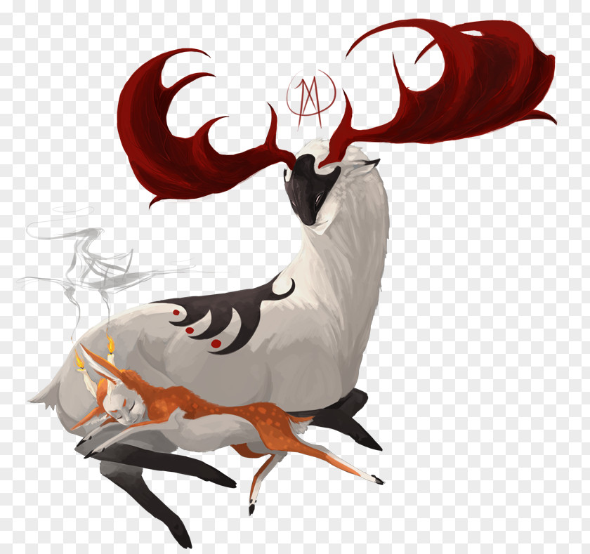 Reindeer Rooster Chicken Cattle Horse PNG