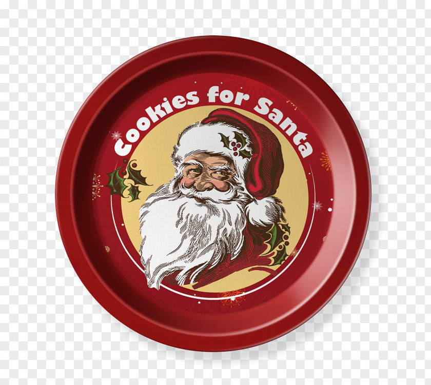 Round Tray Santa Claus Clip Art Illustration Image Photography PNG
