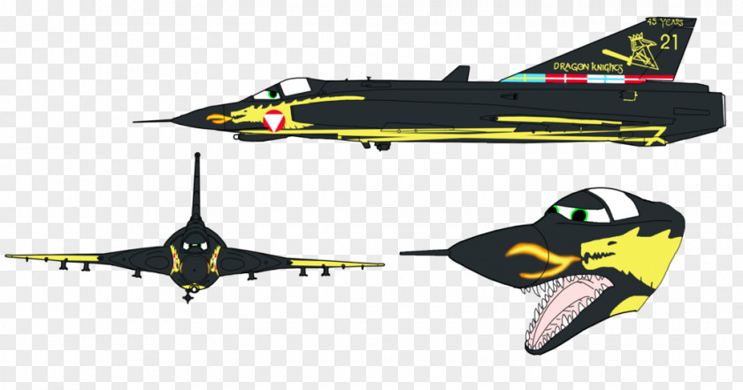 Airplane Saab 35 Draken Fighter Aircraft JAS 39 Gripen PNG