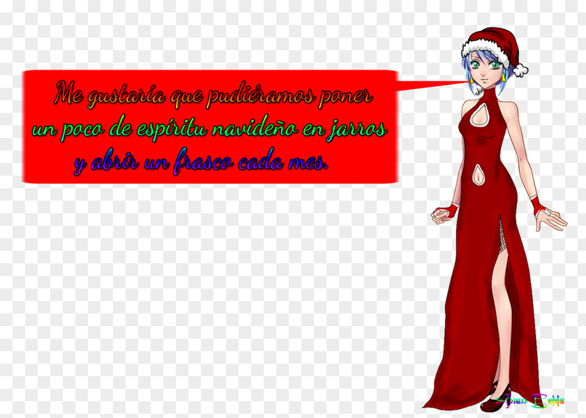 Christmas Costume Cartoon Character Font PNG