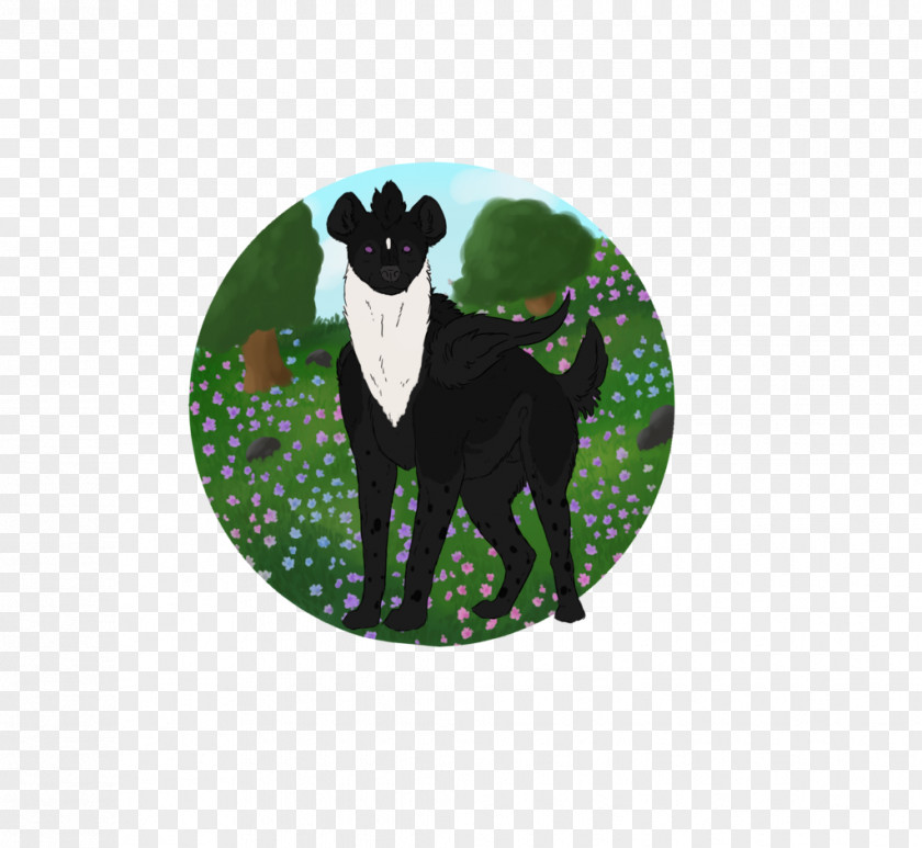 Dog Christmas Ornament Black M PNG