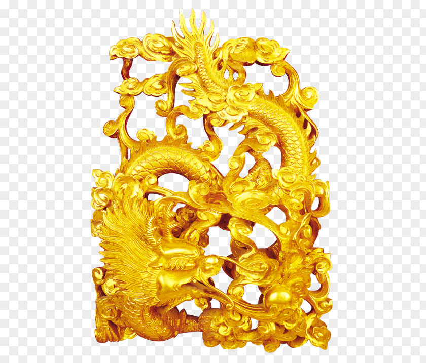 Golden Dragon PNG