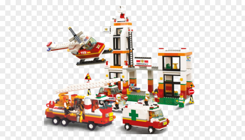 LEGO Ambulance Station Construction Set Toy Block Fire PNG