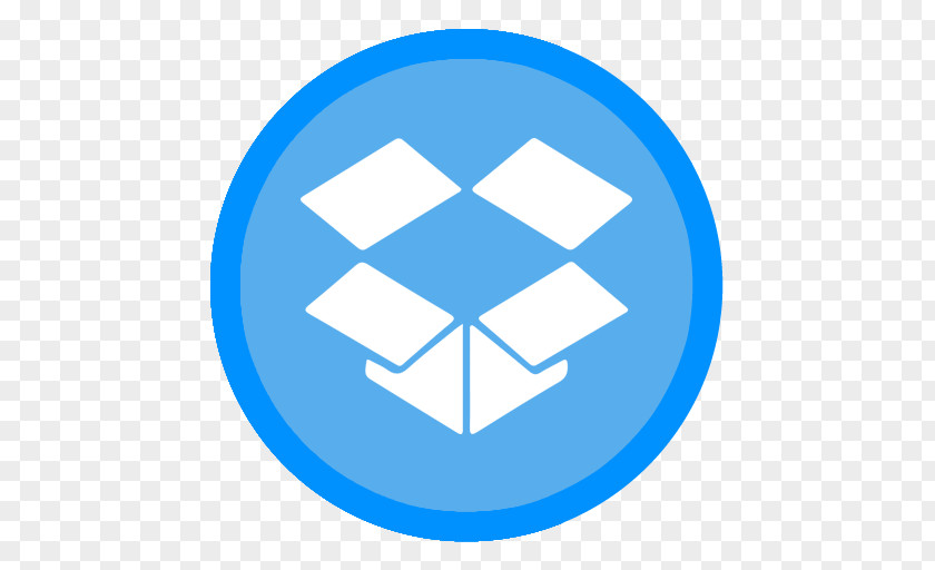 App Dropbox Blue Organization Area Symbol PNG