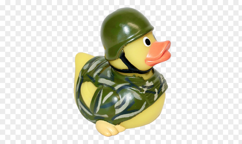 Duck Rubber Natural Army Toy PNG