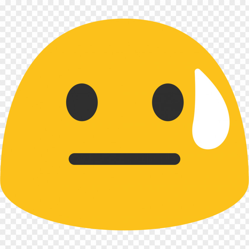 Emoji Face Perspiration Telegram Sticker Emoticon PNG