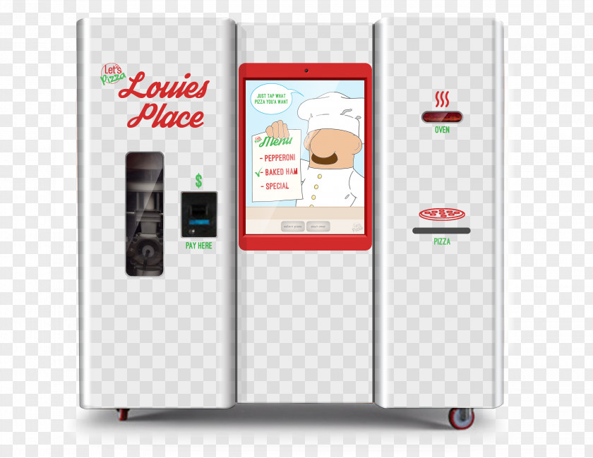 Pizza Refrigerator Vending Machines PNG