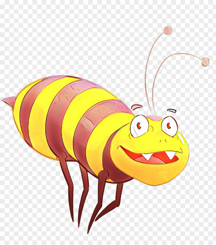 Pollinator Bee Cartoon Honeybee Insect Clip Art Membrane-winged PNG