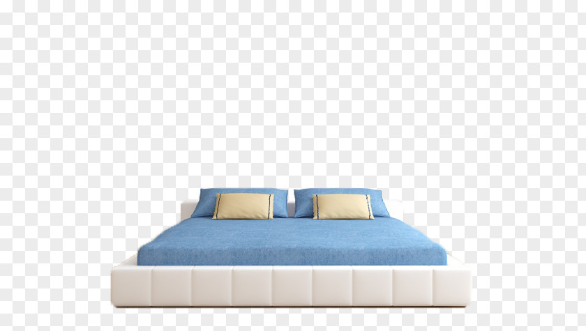 Blue King Creatives Bed Frame Wall Bedroom Pillow PNG