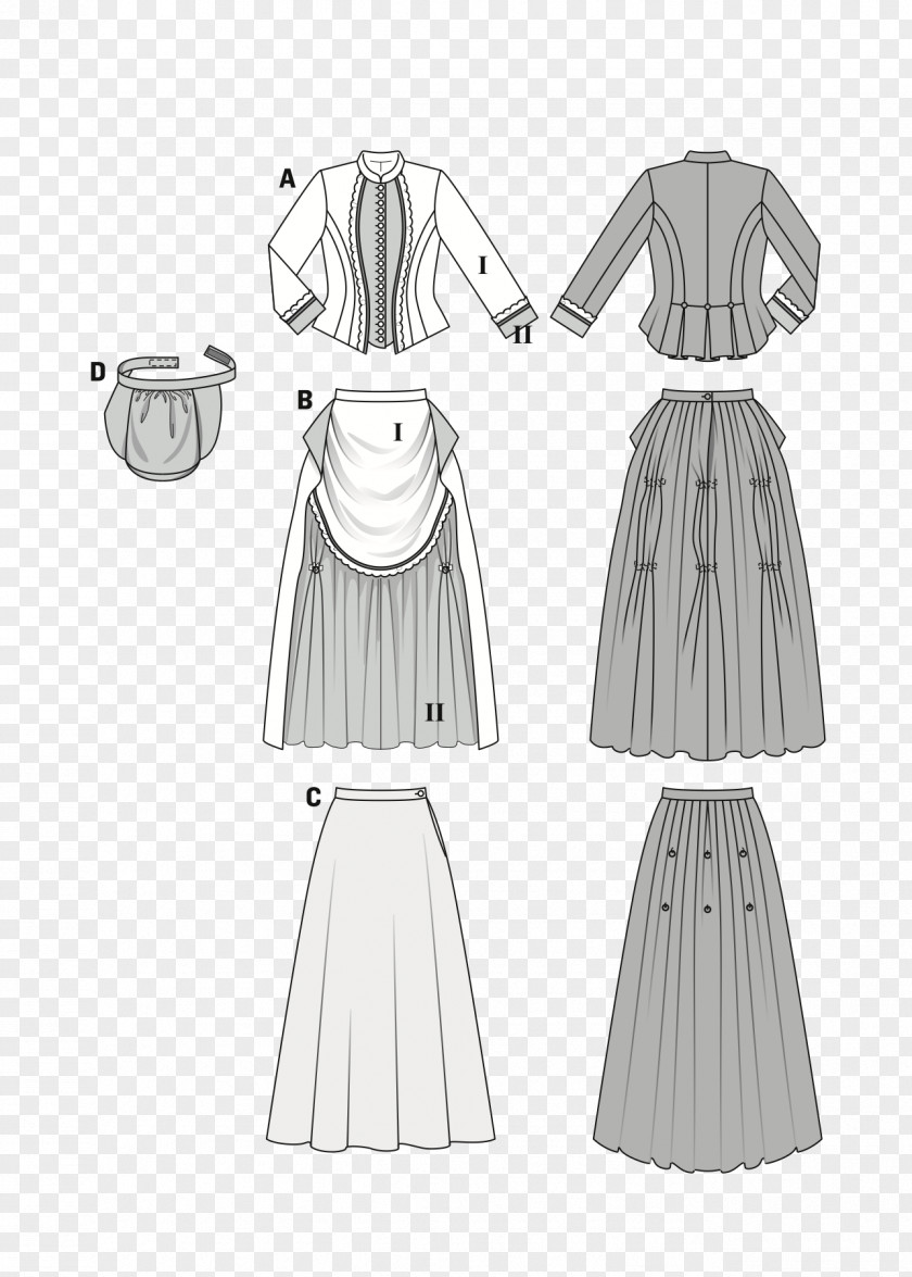 Clothing Pattern Burda Style Dress Sewing Costume PNG