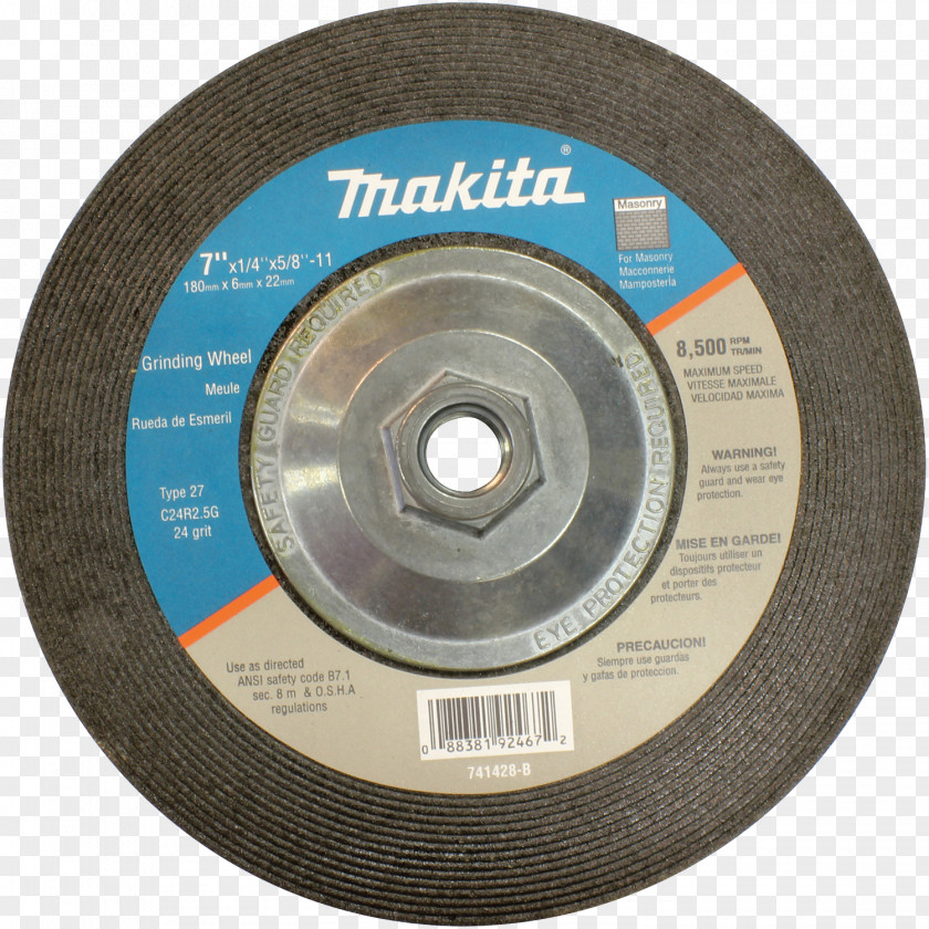 Grinding Wheel Angle Grinder Makita Machine PNG