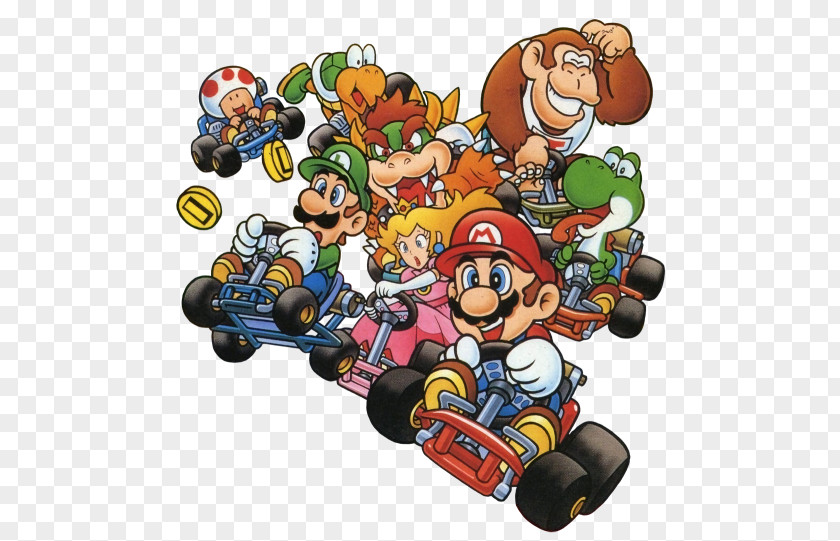 Mario Bros Super Kart Bros. Donkey Kong Luigi PNG