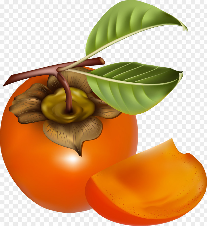 Persimmon Japanese Fruit Vegetable PNG