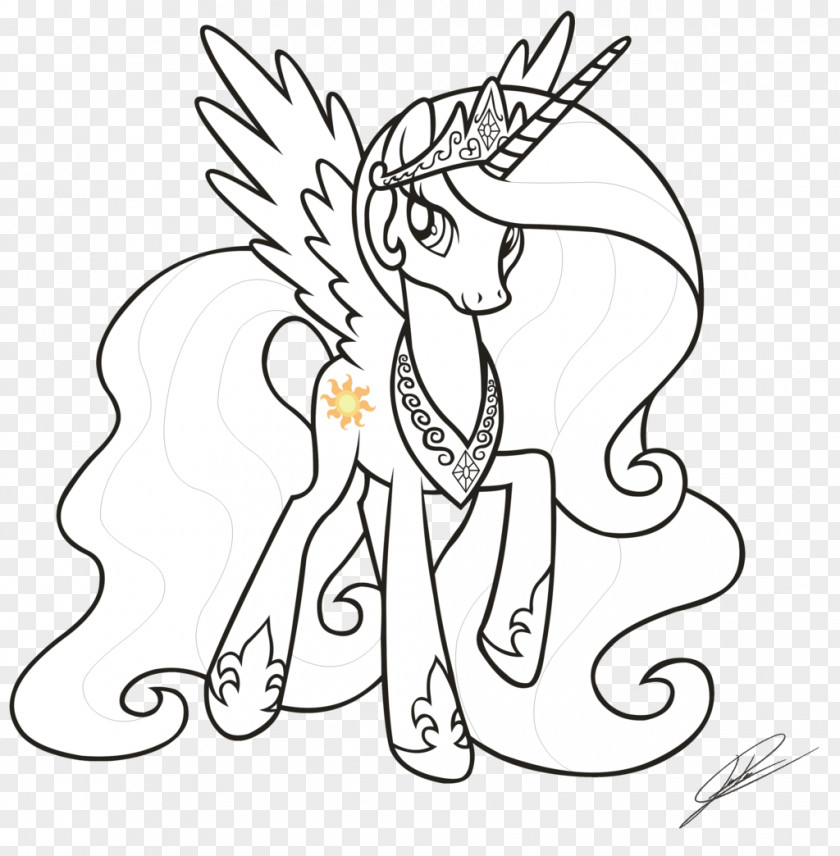 Princess Lineart Twilight Sparkle Celestia Luna Pony Cadance PNG