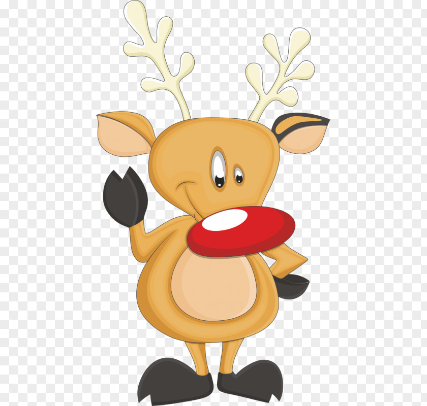 Reindeer Rudolph Santa Claus Drawing PNG