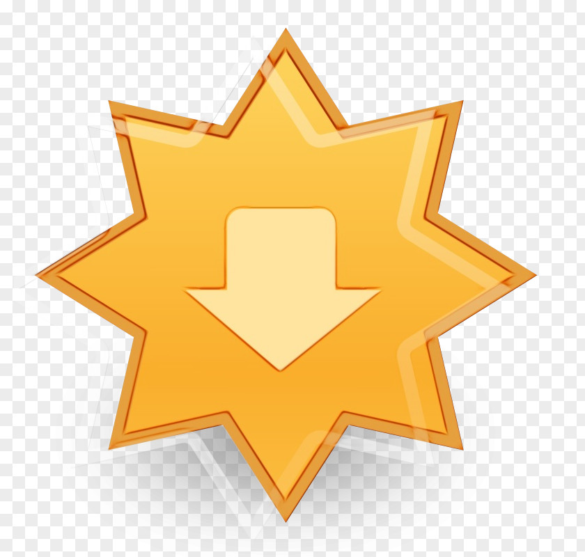 Star Logo Orange PNG