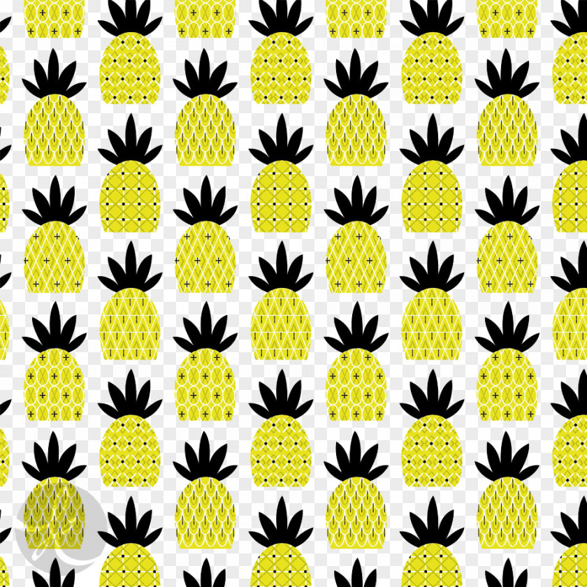 Cartoon Pineapple Background Floral Design Flower Pattern PNG