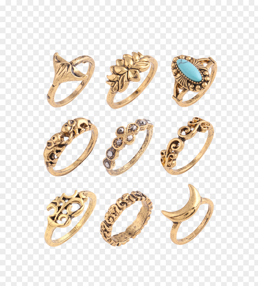 Day Elephants Protection Earring Alloy Turquoise Gold PNG