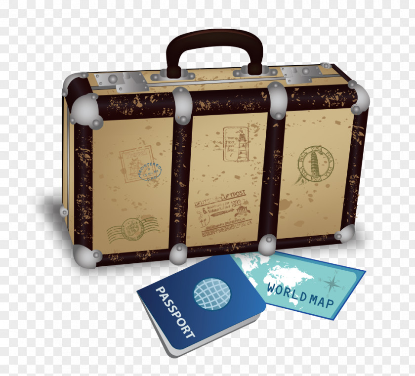Suitcase Passport Stamp Cherokee County, Georgia British PNG