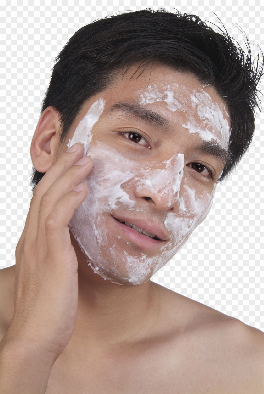 The Man Who Is Going To Wash His Face Cleanser Facial Reinigungswasser PNG