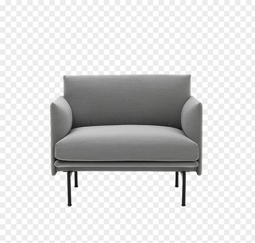 Armrest Outdoor Sofa Muuto Outline Chair Couch Design PNG