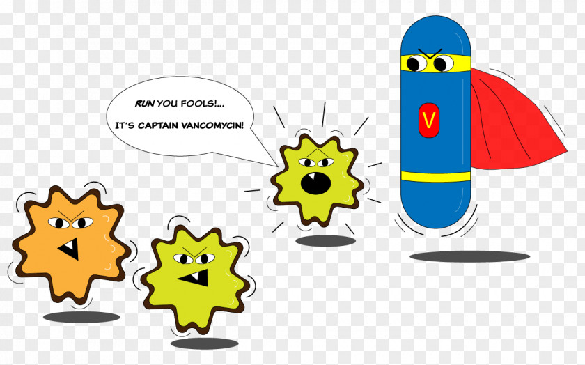 Cartoon Of Bacterial Infection Vancomycin Antibiotics Bacteria Pharmaceutical Drug Clip Art PNG