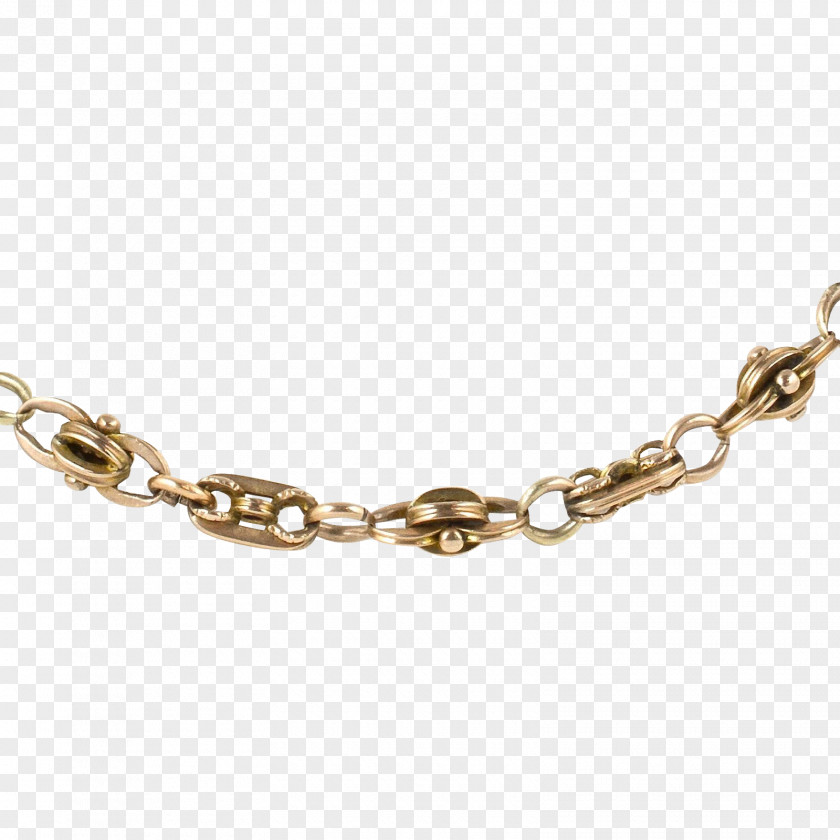 Gold Chain Jewellery Necklace Bracelet Victorian Era PNG