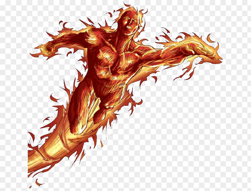 Human Torch Photo Mister Fantastic Invisible Woman PNG