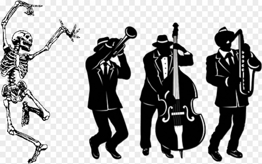 Trombone Jazz Trio Silhouette Musician Clip Art PNG