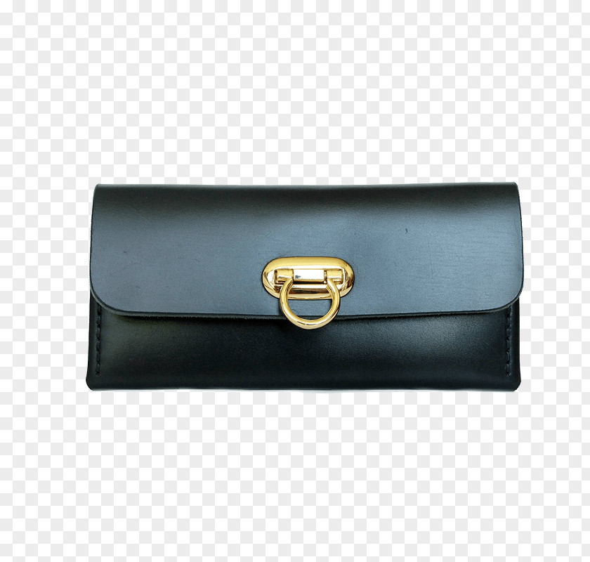 Jingdong Wallet Handbag Leather Black PNG