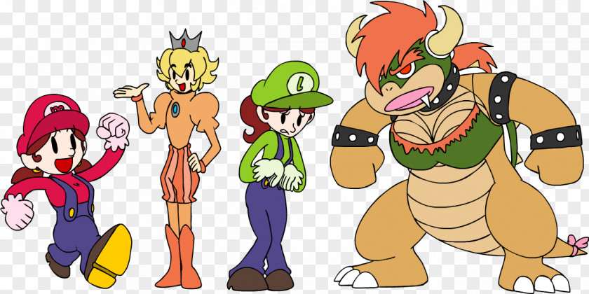 Mario Bros. Gender Bender Luigi Genderswap PNG