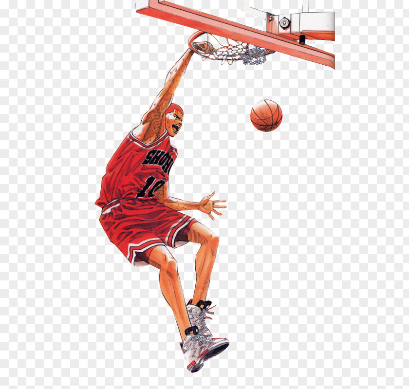 Dunk Sakuragi Hanamichi Slam Basketball Rukawa Kaede PNG