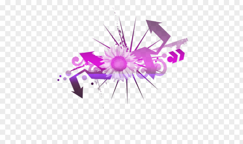 Flower Effect Desktop Wallpaper Logo PNG