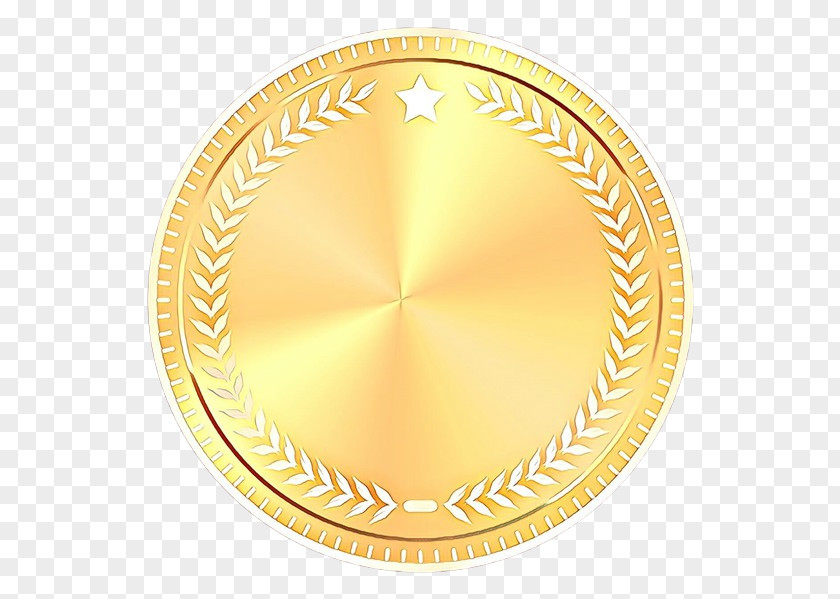 Gold Coin Yellow Medal Metal PNG
