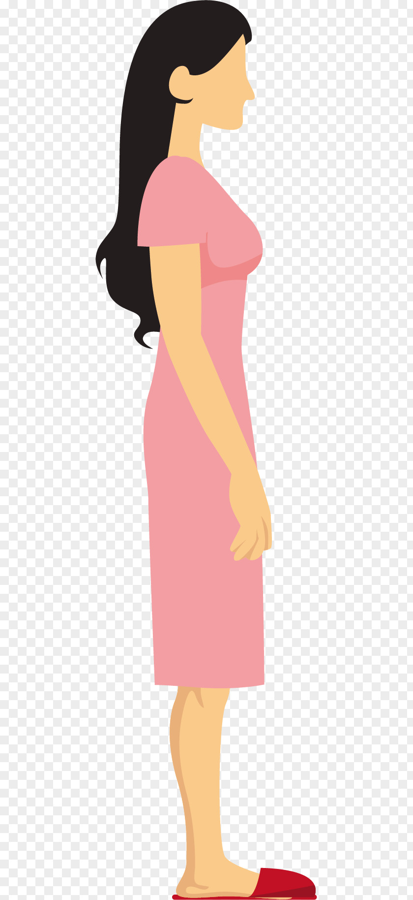 Hand-painted Woman Clip Art PNG