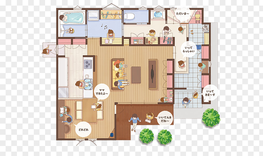 House Floor Plan Changing Room 土間 PNG